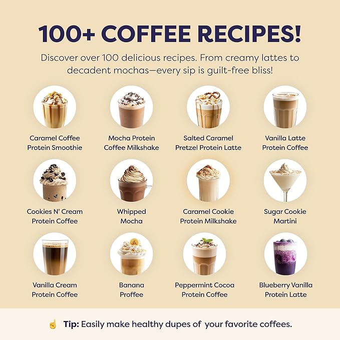Sugar Cookie Protein Iced Coffee - Premium Whey Protein &amp Instant Iced Coffees - 100% Natural Cold Brew - Zero Artificial Flavors &amp Sweeteners 80 mg Caffeine No Added Sugar 20 Servings