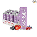 GORGIE Sugar Free Natural Energy Drinks Wild Berry (12 Pack) - Healthy Energy Drinks - Natural Coffee Replacement with Green Tea Caffeine and Biotin - 150mg Caffeine Vegan &amp Low Calorie