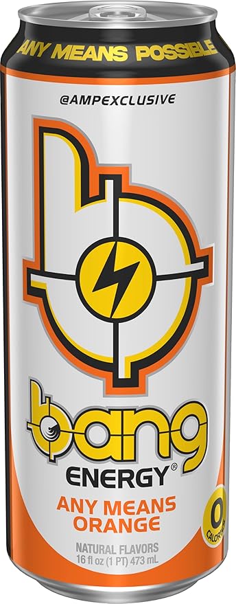 Bang Energy Any Means Orange Sugar-Free Energy Drink 16-Ounce | Pack of 12