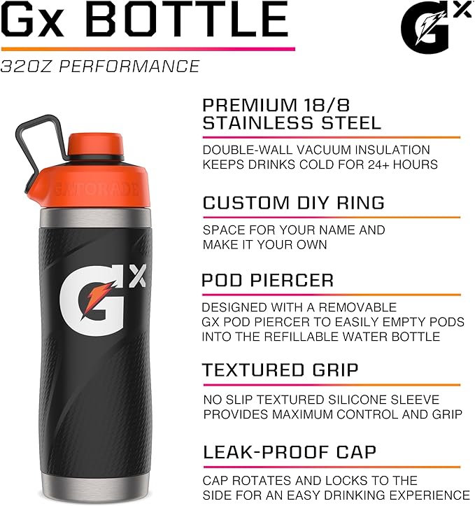 Gatorade Gx Stainless Steel Bottle 32oz