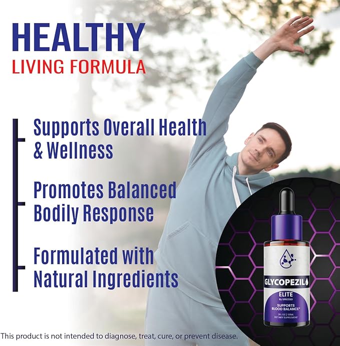 (2 Pack) Glycopezil Drops Official Glyco Pezil Blood Health Support Supplements With Premium Ingredients All Natural Maximum Strength Droppers for Stable Levels and Overall Wellness (4oz/120ml)