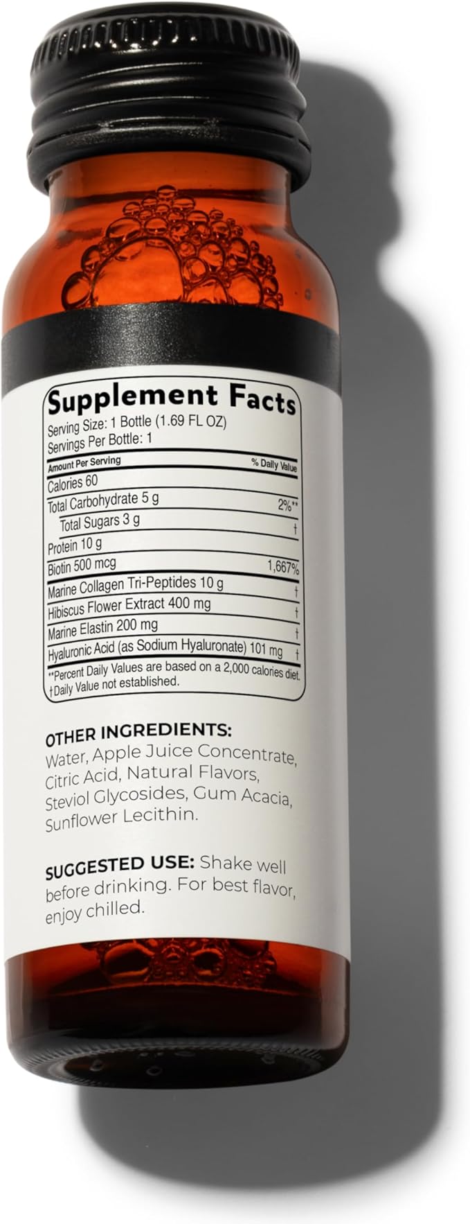 Blisque - Liquid Collagen Tri-Peptide Complex | with Biotin and Hyaluronic Acid | for Hair Skin and Nails | 10 Bottles | 10-Day Supply