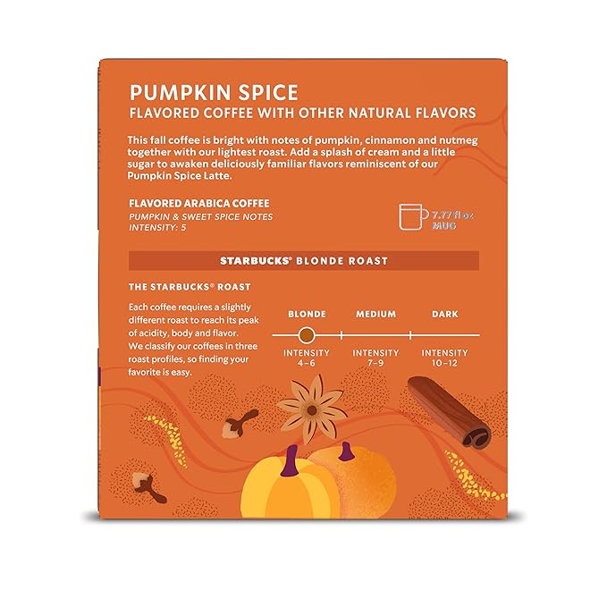 Starbucks by Nespresso Vertuo Pumpkin Spice 32-count Coffee Pods Brews 7.8 oz.