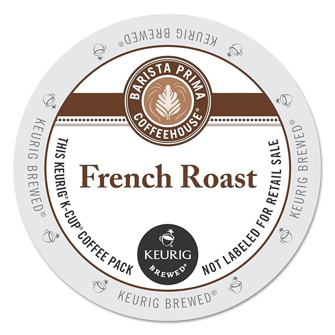 Barista Prima Coffeehouse French Roast K-Cup Portion Pack for Keurig Brewers 24- Count