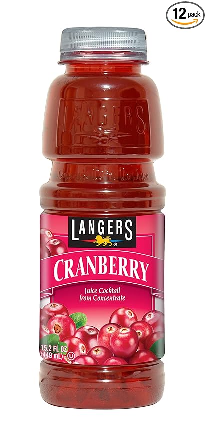 Langers Cranberry Juice Cocktail 15.2 Fl Oz (Pack of 12)