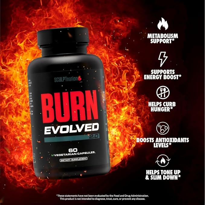 Sculpt Nation by V Shred T-Boost Max Burn Day and Burn PM with Ashwagandha Cayenne Green Coffee and Melatonin 3 Pack 60 Capsules Each