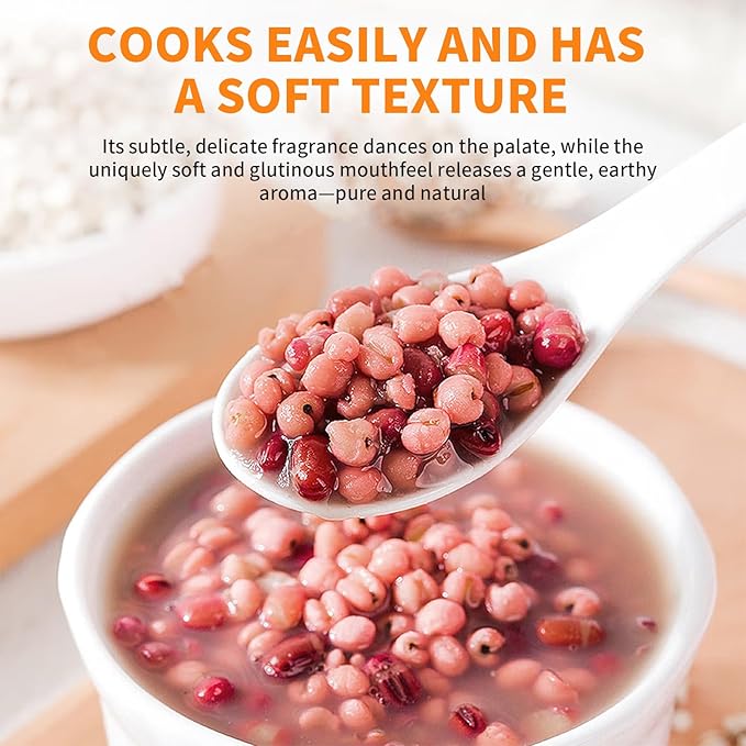 Baihuatang Natural Jobs Tear Coix Seeds for Tea ‌| 14.11oz (400g) | No Additives No Sugar | Whole Grain for Porridge/Soup 薏米 薏苡仁
