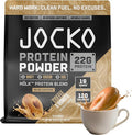 Jocko Fuel Whey Protein Powder Coffee &amp Donuts 22g Protein Digestive Enzymes + Probiotic Blend No Sugar Added with Essential Amino Acids + Electrolyte Minerals 28 Servings