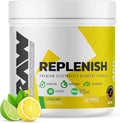 RAW Replenish Premium Electrolytes Powder Recovery Formula Lemon Lime (60 Servings) - Flavored Electrolyte Drink Mix Supplement for Hydration Replenishment Endurance &amp Performance Workouts