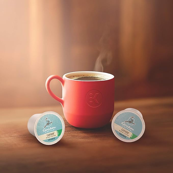 Caribou Coffee Caribou Blend Decaf Keurig Single-Serve K-Cup Pods Medium Roast Coffee 96 Count (Pack of 4)
