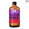 Health-Ade Kombucha Tea Organic Drink Fermented Tea with Living Probiotics Detoxifying Acids Supports Gut Health Non-GMO Vegan Gluten Free 12 Pack (16 Fl Oz Bottles) Pomegranate Blueberry