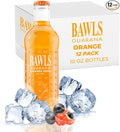 BAWLS Guarana Mandarin Orange BAWLS Guarana Drink Guarana Soda Guarana Fueled Soda for Energy High Energy Caffeinated Drink 10oz 12 Pack Glass Bottles