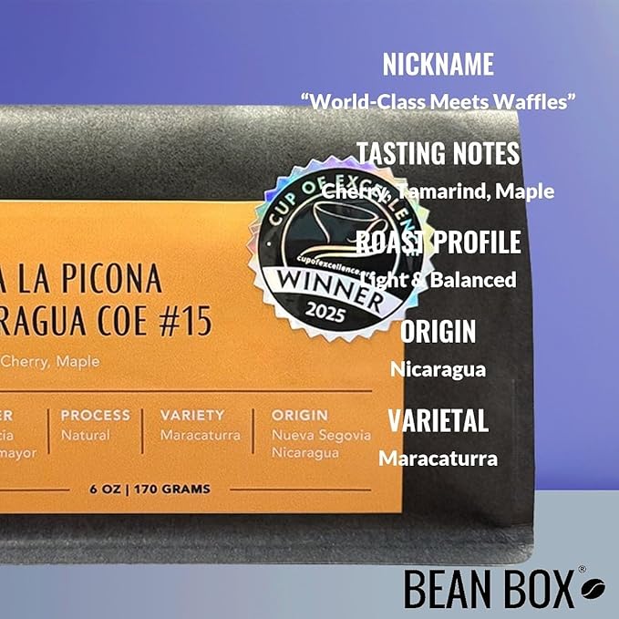 Finca La Picona Nicaragua Cup of Excellence - Roasted by Dapper &amp Wise - Freshly Ground Coffee - 2 Pound Bag