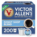 Victor Allen's Coffee Decaf Donut Shop Blend Medium Roast 200 Count Single Serve Coffee Pods for Keurig K-Cup Brewers