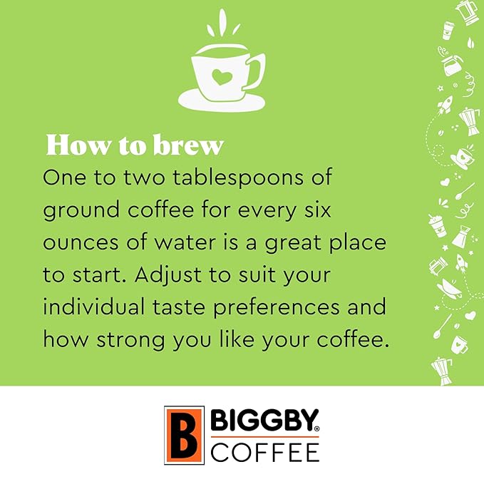 BIGGBY® Michigan Cherry Flavored Ground Coffee 12oz Bag Medium Roast (Pack of 2)