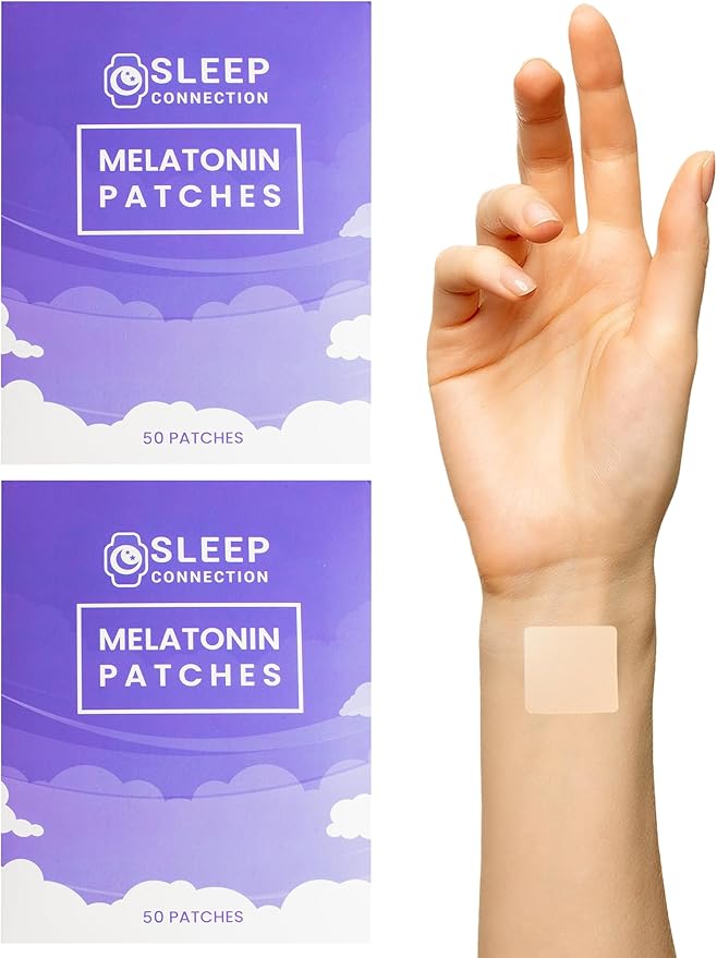 Melatonin Patches for Adults - 60 Beige Sleep Patches for Adults Skin Friendly Sleep Promoting Stickers with Natural Ingredients - Supports Better Sleep &amp Relaxation - 2 packs of 30