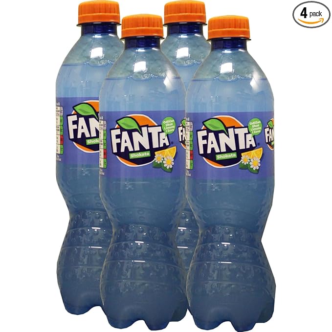 European Fanta Shokata Soda 4-Pack of Bottles 4 x 500 ml