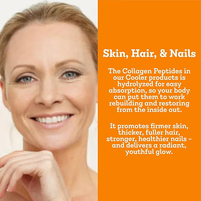 Dr. Kellyann Collagen Cooler – Orange Creamsicle | 15g Grass-Fed Collagen Protein per Serving | Keto &amp Paleo Friendly Non-GMO Dairy-Free | 14 Servings