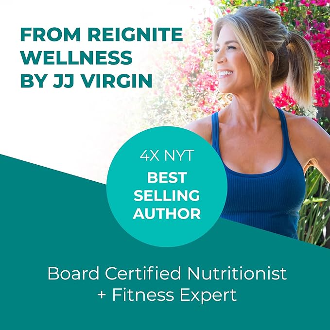 Reignite Wellness by JJ Virgin | Sleep Candy | Chewable 5-HTP Supplement with Inositol Vitamin B6 Melatonin &amp L-Theanine for Adults | Lemon Flavor | 60 Tablets