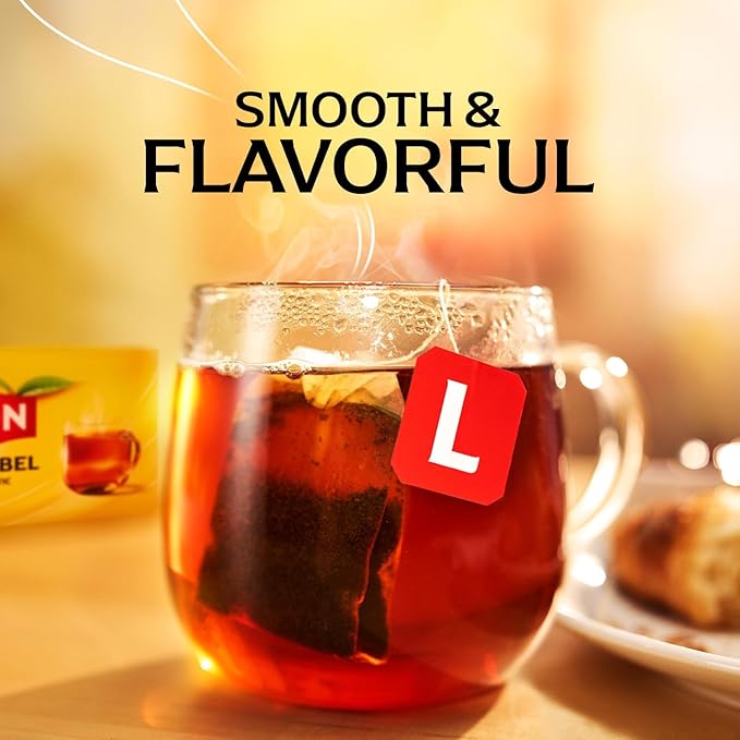 Lipton Decaf Black Tea Bags Hot or Iced Tea 600 Total Bags (50ct - Pack of 12)
