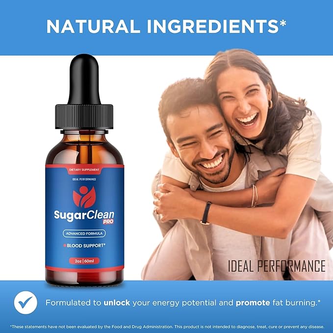 Sugar Clean Pro Drops Official SugarClean Pro Advanced Blood Formula Supplement - Maximum Strength All Natural Healthy Circulation &amp Stable Levels SugarCleanPro Health Support Reviews (3 Pack)