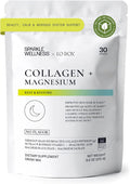 Collagen + Magnesium | VERISOL Bioactive Collagen Peptides Magnesium Glycinate &amp Taurate Salts | Lauren Roxburgh Rest + Restore | Calming Nightly Beauty Routine (No Flavor) [30 Serves]