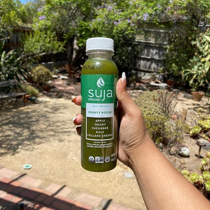 Suja Organic Vegan Mighty Dozen - Non-GMO Project Verified - Gluten and Dairy free - No Preservatives and Flavors Added - Ready Set Gourmet Donate a Meal Program - 12 Pack (12oz Each)