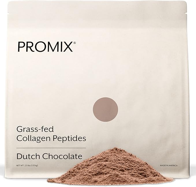 ProMix Nutrition Collagen Peptides Chocolate - Hydrolyzed Collagen Protein Promotes Healthy Skin Bones Joints &amp Recovery Support - Add to Shakes Smoothies - 2.5 Pound (Pack of 1)