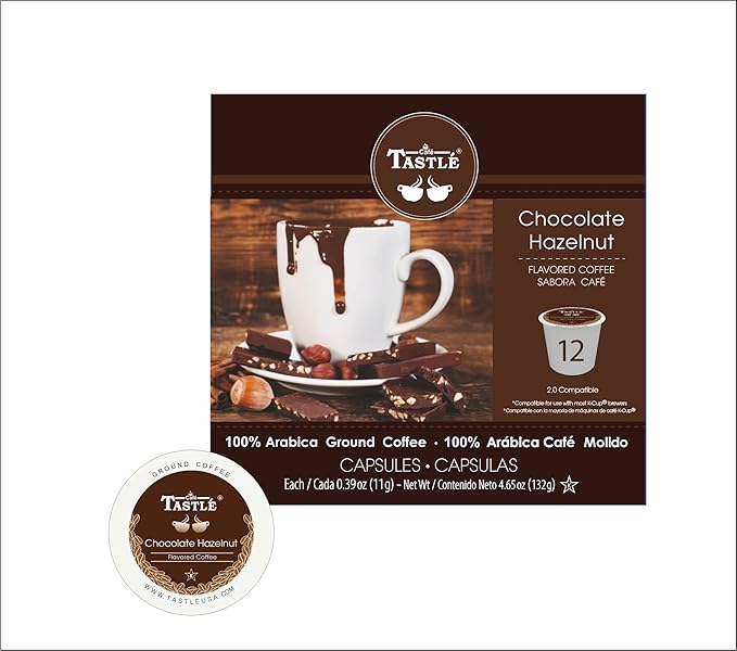 Cafe Tastlé Chocolate Hazelnut Single Serve Coffee 24 Count