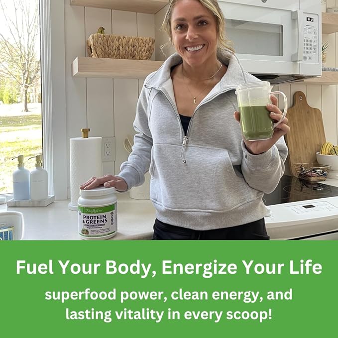Paradise Herbs ORAC Energy Proteins &amp Greens Powder Antioxidant Power of 24 Servings of Fruits &amp Vegetables in 1 Scoop + 20g Protein Vanilla 14 Servings