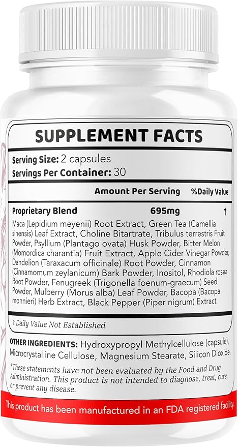 Glyco Balancer Capsules - Official GlycoBalancer Supplement Support Pills Advanced Formula All Natural Premium Ingredinets for Health Support Vitamins and Wellness 60 Capsules for 1 Month