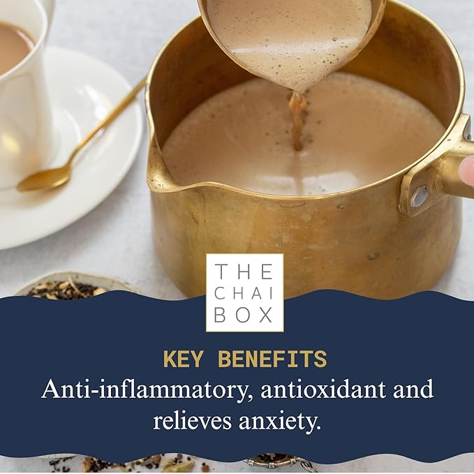 The Chai Box Loose Leaf Rose Tea - Featured in Oprah's Favorite Things | Caffeinated Black Tea with Rose Petals &amp Cardamom (Pack of 1) 2.5 oz | Makes 25 Cups | Small Batch Loose Leaf Tea with Whol