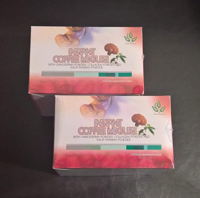 Healthy Hair Skin &amp Nails Coffee with Ganoderma Collagen and Kacip Fahtima - 2 Boxes