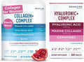 Granions Marine Collagen Pomegranate Powder and Collagen Hyaluronic Complex Beauty Bundle