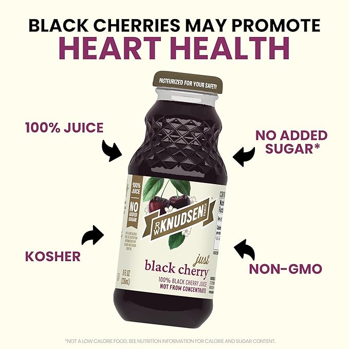 R.W. Knudsen Just Black Cherry Juice 8 fl oz (12 Pack)