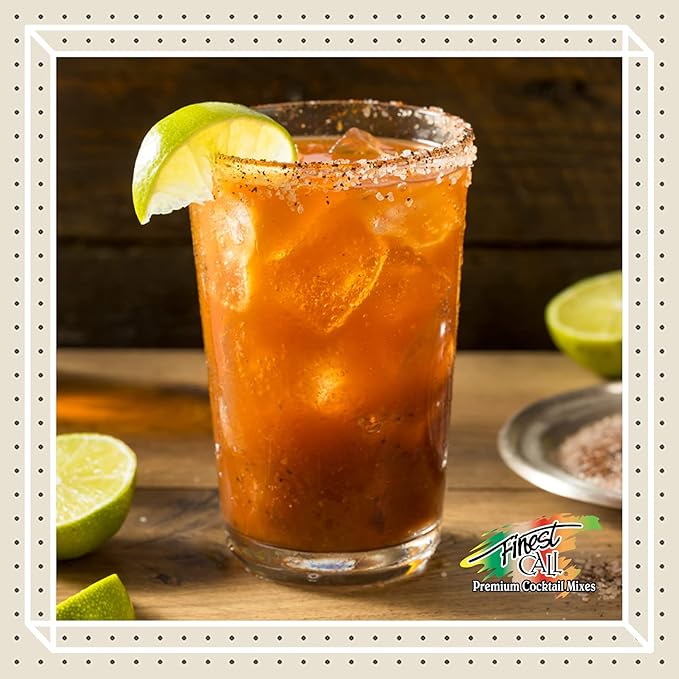 Finest Call Premium Michelada Drink Mix 1 Liter Bottle (33.8 Fl Oz) Individually Boxed