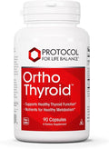 PROTOCOL FOR LIFE BALANCE Ortho Thyroid - Supports Healthy Thyroid Function* - with Ashwagandha Zinc &amp Selenium - Non-GMO &amp Kosher - 90 Veg Capsules
