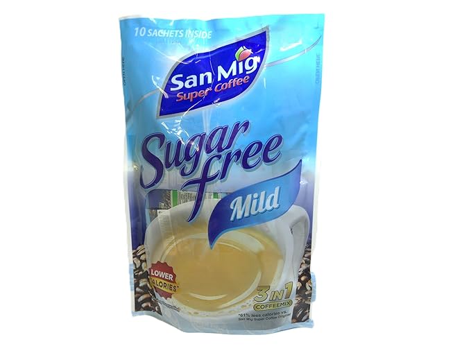San Mig Coffee 3 in 1 Sugar Free Mild -Pack of 3