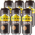 Authentic Eastern European Fermented Kvass LIDSKI Dark Drink - Soft Drink Made with Rye Flour Rye &amp Barley Malt – Non Alcohol Russian Soda - 6-Pack of Kvass Drink Can15.20 fl. oz (0.45L)