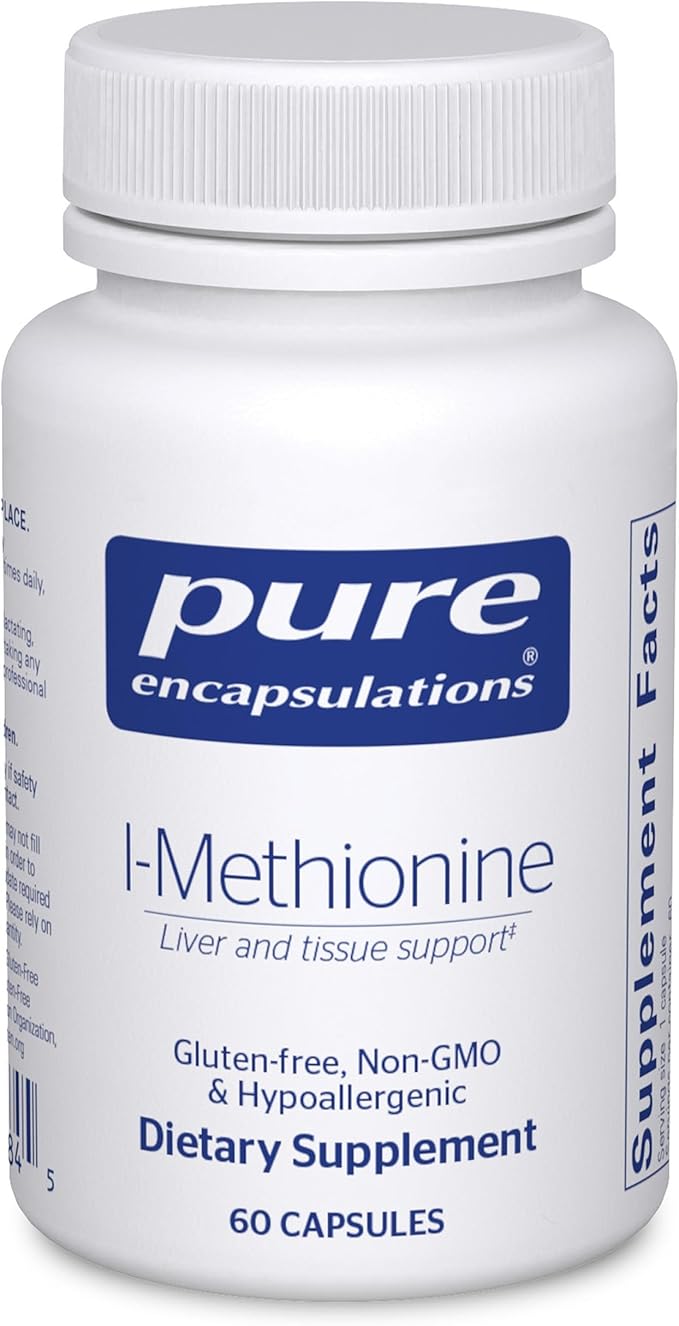 Pure Encapsulations L-Methionine | Glutathione and Amino Acid Supplement for Joints Liver and Pancreas Support Antioxidants and Nervous System* | 60 Capsules