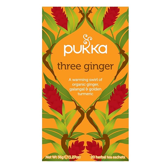 Pukka Tea Bags Organic (Three Ginger &amp Supreme Matcha Green) (2ea / 20ct) (Variety Pack)
