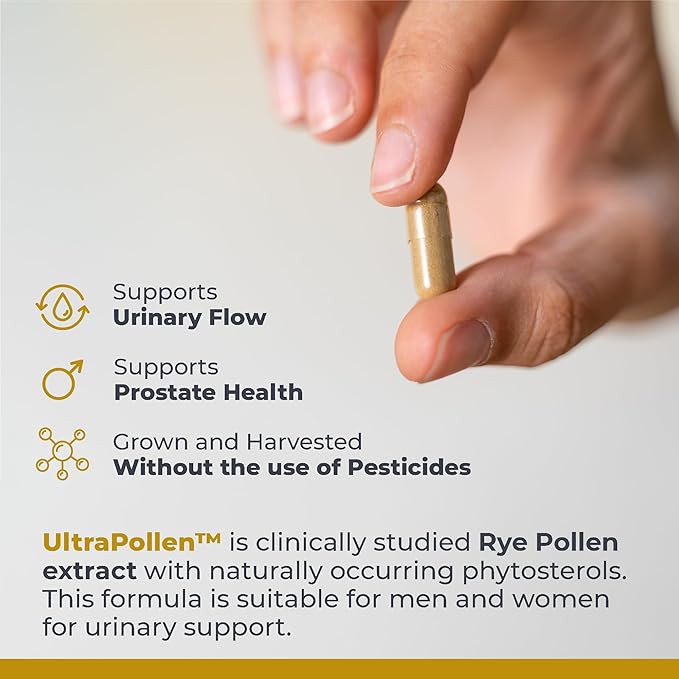 Premier Research Labs UltraPollen - Bee Pollen Supplement Rye Pollen Extract Prostate Health Bee Pollen Extract from Rye Flower with Amino Acids Supplement for Men &amp Women- 45 Vegetarian Capsu