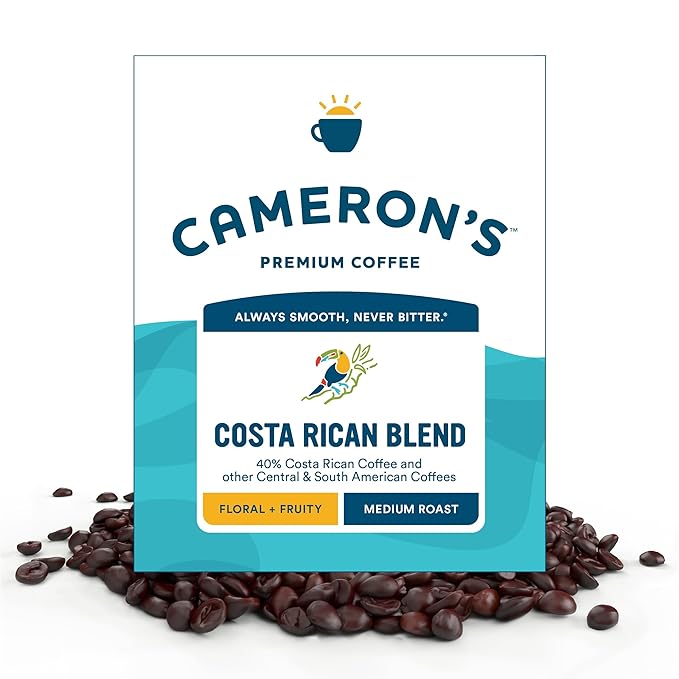Cameron's Coffee Roasted Whole Bean Coffee Costa Rica Blend 4 Pound