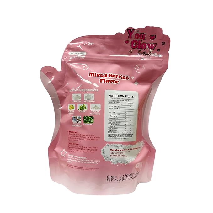 NEW PACKAGING YOU GLOW BABE Shepu Appu Juice – Mixed Berries Drink Mix | 15g x 10 Sachets