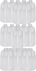 64 Oz Jugs Bottles (Pack Of 20 x 64 Oz Ea) With Orange Tamper Evident Screw Caps – Great for Homemade Juices Milk Smoothies Tea and Other Beverages - Food Grade BPA Free