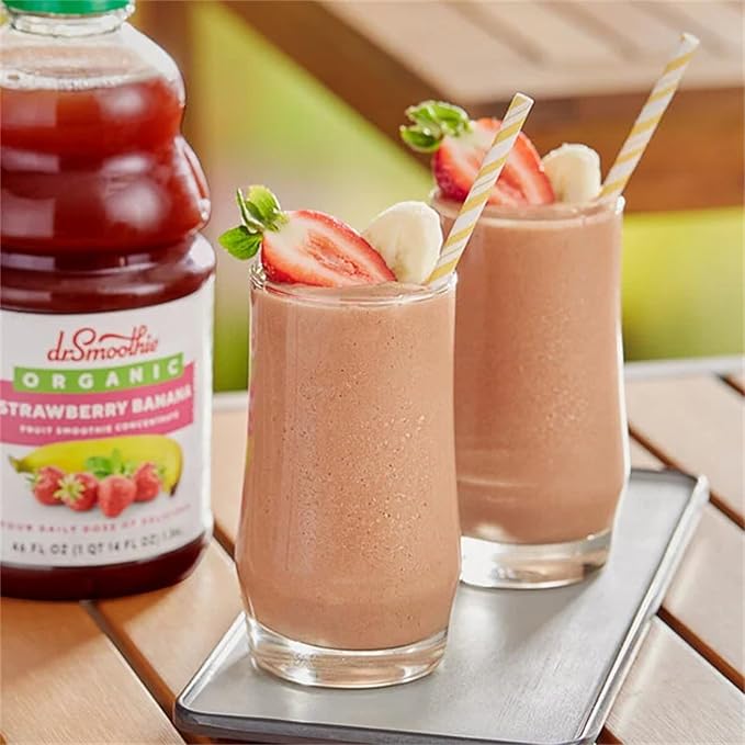 Organic Strawberry Banana Fruit Smoothie Mix 46 fl. oz. WS-103DRORGSTBA-NF