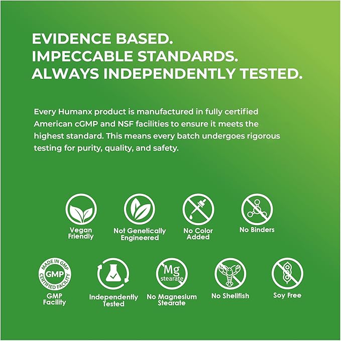 HUMANX Spermidine+ (USA Third Party Tested) - Spermidine-Rich Wheat Germ Extract &amp Zinc to Activate Cellular Renewal - Non-GMO Spermidine Capsules - Supports Healthy Aging - Spermidine Supplement