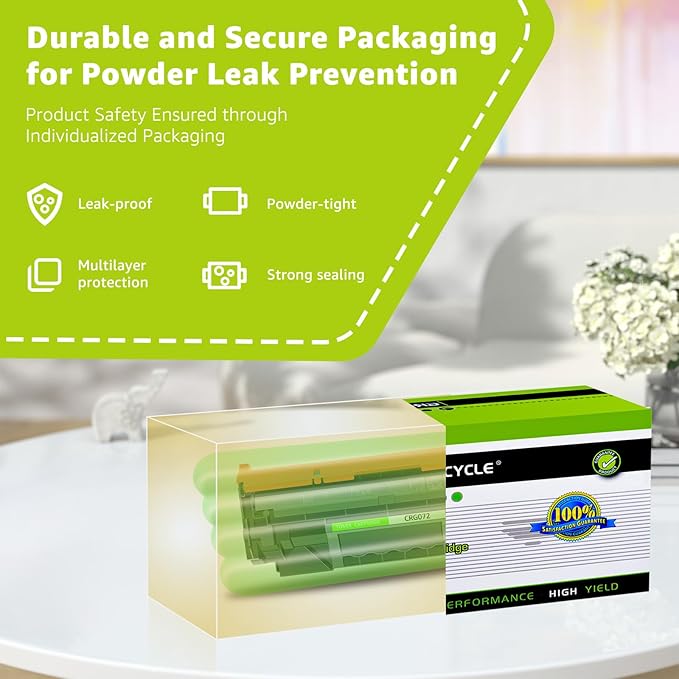 greencycle 4 Pack 072 CRG072 Black Compatible Toner Cartridge Replacement for Canon 072 Use with imageCLASS MF284dw MF287dw MF280 LBP170 LBP172dw MF289dw Series Printer