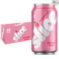 Slice Healthy Soda Strawberry Prebiotic &amp Probiotic Soda Pop 5g Fiber 35 calories 12 fl oz 12 Pack