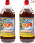 Tahiti Trader Original High Potency Noni Juice - Pure Noni Fruit Juice with Blueberry &amp Raspberry - Organic Antioxidant Superfood Supporting Energy &amp Body Health - (32oz 2 Pack)
